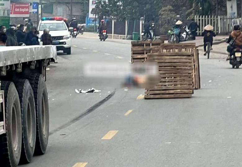 Hiện trường vụ tai nạn.