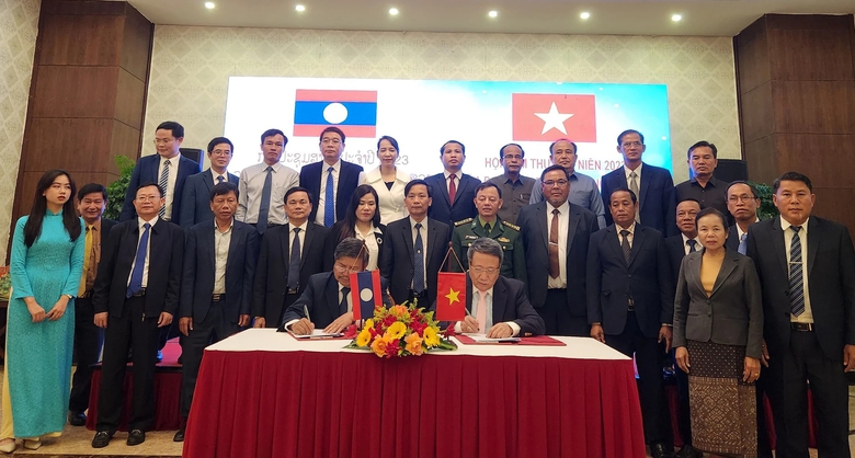 Tăng cường phối hợp quản l&yacute; gần 80km đường bi&ecirc;n giới Việt - L&agrave;o- Ảnh 1.