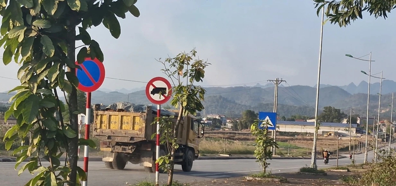 Chấn chỉnh tình trạng xe tải phớt lờ biển cấm tại Cao Bằng- Ảnh 1. Chấn chỉnh tình trạng xe tải phớt lờ biển cấm tại Cao Bằng- Ảnh 1.