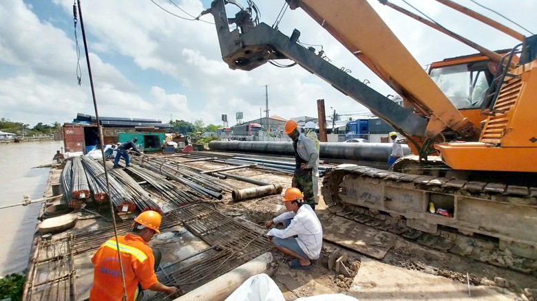 Đoạn sạt lở tr&ecirc;n QL80 tuyến tr&aacute;nh Long Xuy&ecirc;n đ&atilde; khắc phục đến đ&acirc;u?- Ảnh 2.