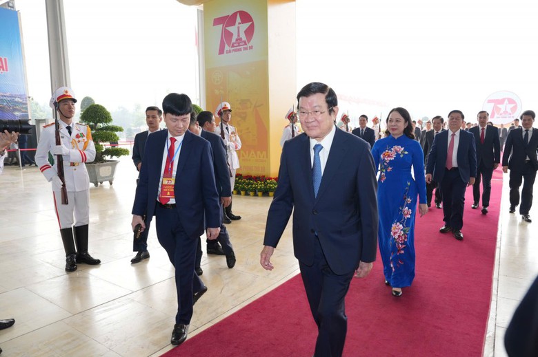 Tổng B&iacute; thư, Chủ tịch nước T&ocirc; L&acirc;m dự Lễ kỷ niệm trọng thể 70 năm Ng&agrave;y Giải ph&oacute;ng Thủ đ&ocirc;- Ảnh 6.