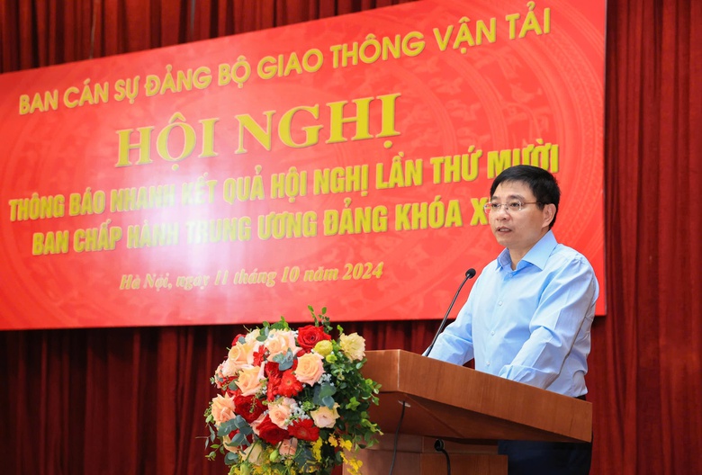 Bộ GTVT th&ocirc;ng b&aacute;o nhanh kết quả Hội nghị lần thứ 10 Trung ương Đảng kh&oacute;a XIII- Ảnh 1.