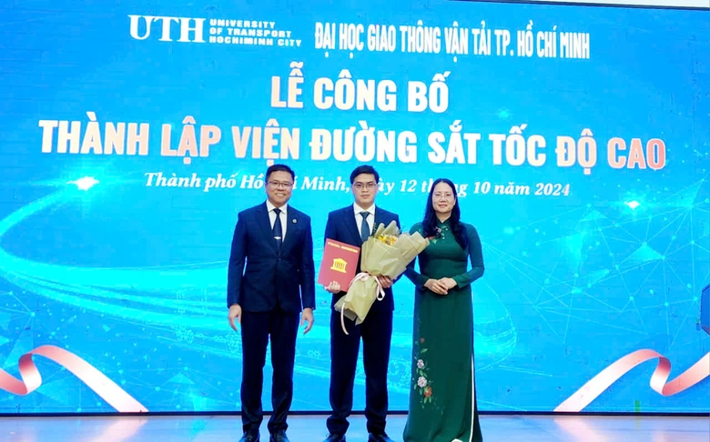 Trường Đại học đầu ti&ecirc;n th&agrave;nh lập Viện Đường sắt tốc độ cao- Ảnh 1.