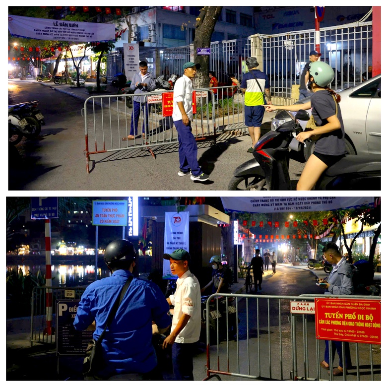 Phố đi bộ hồ Ngọc Khánh vắng vẻ ngày đầu mở cửa- Ảnh 2. Phố đi bộ hồ Ngọc Khánh vắng vẻ ngày đầu mở cửa- Ảnh 2.