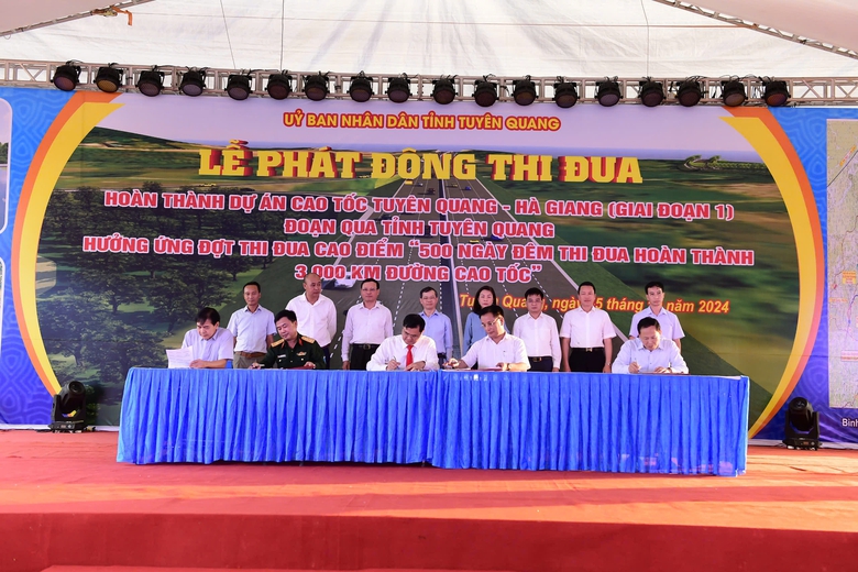 Ph&aacute;t động thi đua ho&agrave;n th&agrave;nh dự &aacute;n cao tốc Tuy&ecirc;n Quang - H&agrave; Giang- Ảnh 3.