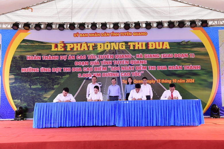 Ph&aacute;t động thi đua ho&agrave;n th&agrave;nh dự &aacute;n cao tốc Tuy&ecirc;n Quang - H&agrave; Giang- Ảnh 2.