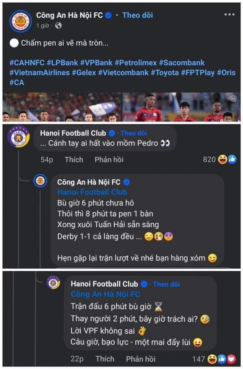Hai đội b&oacute;ng V-League "khẩu chiến" g&acirc;y sốt tr&ecirc;n mạng x&atilde; hội- Ảnh 1.