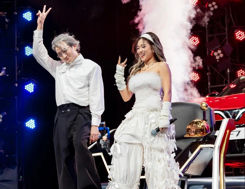 Tranh c&atilde;i Hiếu Thứ Hai ngồi "chung m&acirc;m" với JustaTee, Th&aacute;i VG ở Rap Việt- Ảnh 3.