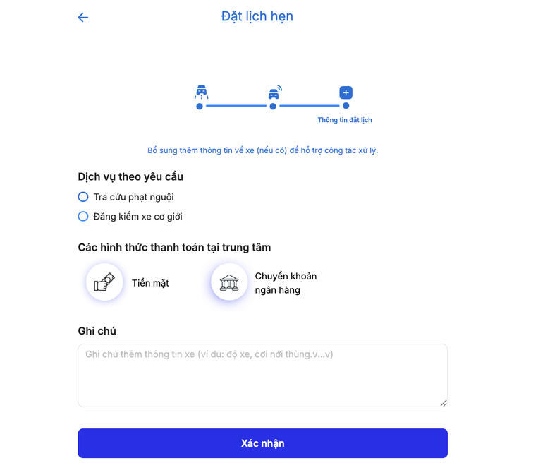 Đặt lịch hẹn đăng kiểm trực tuyến thế n&agrave;o?- Ảnh 7.