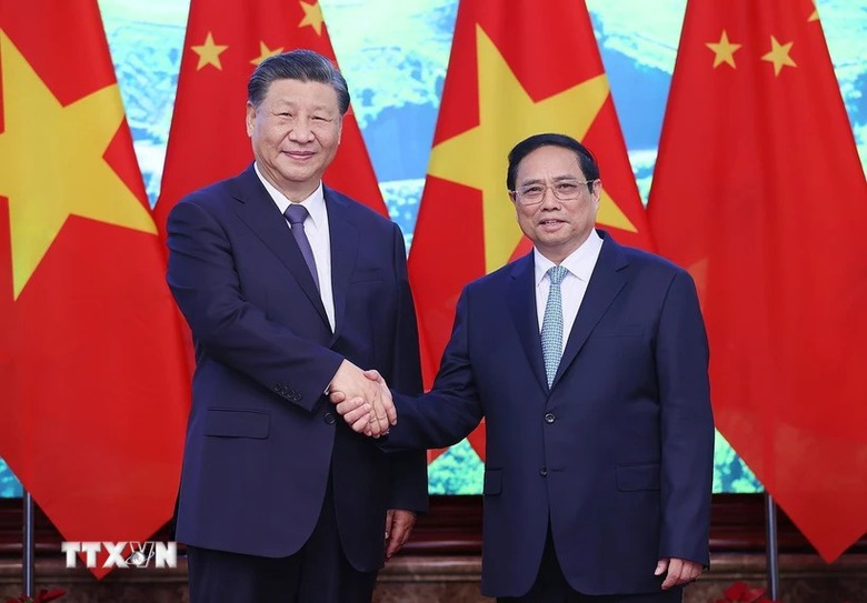 Tổng B&iacute; thư, Chủ tịch Trung Quốc: Tăng kết nối giao th&ocirc;ng Trung - Việt để th&uacute;c đẩy kinh tế- Ảnh 1.