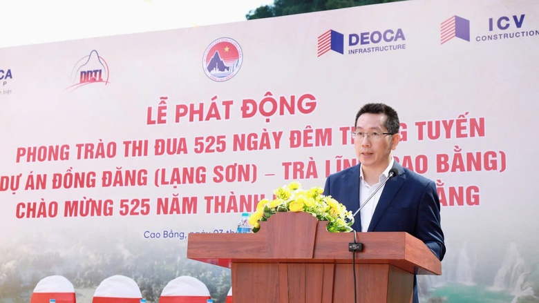Thi đua 525 ngày đêm thông xe cao tốc Đồng Đăng - Trà Lĩnh- Ảnh 2. Thi đua 525 ngày đêm thông xe cao tốc Đồng Đăng - Trà Lĩnh- Ảnh 2.