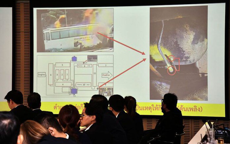 Vụ ch&aacute;y xe bu&yacute;t Th&aacute;i Lan: Chủ xe &acirc;m thầm đưa 5 phương tiện đi sửa