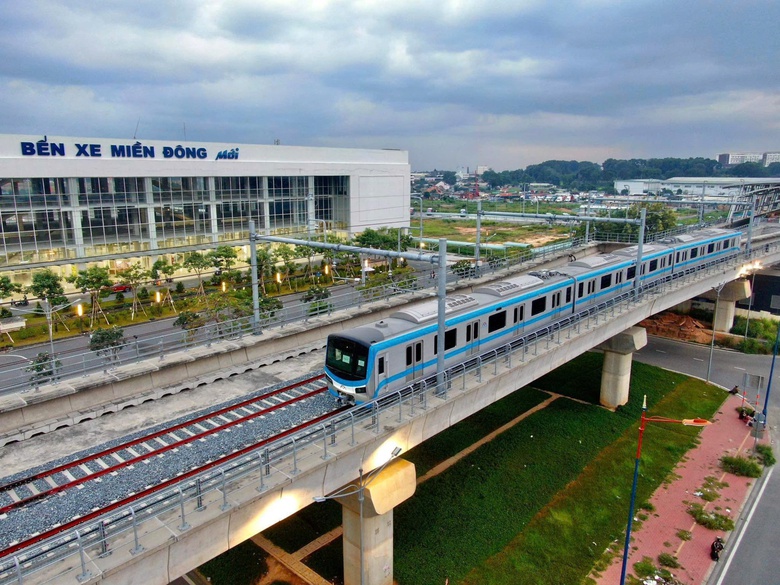 TP.HCM: Tuyến metro số 1 chạy thử nghiệm 100% công suất như chạy thương mại- Ảnh 2. TP.HCM: Tuyến metro số 1 chạy thử nghiệm 100% công suất như chạy thương mại- Ảnh 2.