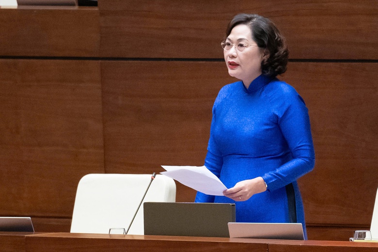Đại biểu chất vấn "ng&acirc;n h&agrave;ng chỉ b&aacute;n v&agrave;ng, kh&ocirc;ng mua", Thống đốc Nguyễn Thị Hồng n&oacute;i g&igrave;?- Ảnh 2.