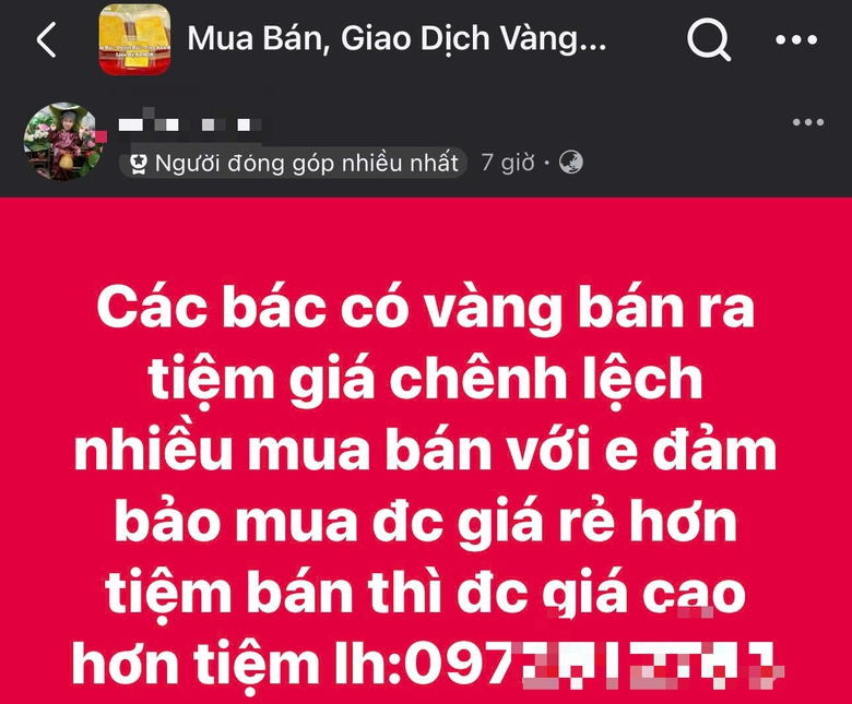 &ldquo;C&ograve; mồi&rdquo; chốt lời nửa triệu đồng/lượng v&agrave;ng ngay tại cửa h&agrave;ng, chợ online nhộn nhịp- Ảnh 2.