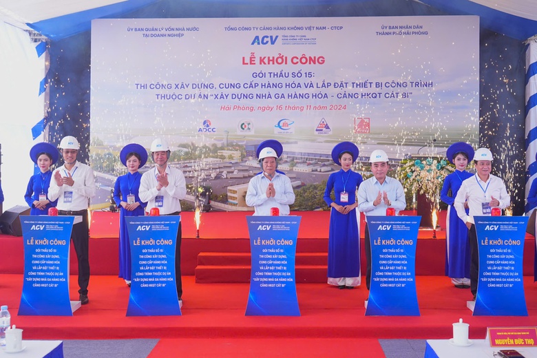 Khởi công dự án xây dựng nhà ga hàng hóa sân bay Cát Bi - Hải Phòng- Ảnh 1. Khởi công dự án xây dựng nhà ga hàng hóa sân bay Cát Bi - Hải Phòng- Ảnh 1.