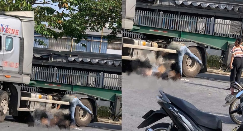 Đ&acirc;m v&agrave;o sau xe đầu k&eacute;o trong khu c&ocirc;ng nghiệp, nam thanh ni&ecirc;n tử vong tại chỗ- Ảnh 1.