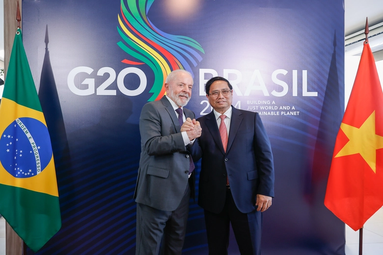 Thủ tướng hội đ&agrave;m với Tổng thống Brazil, n&acirc;ng cấp quan hệ l&ecirc;n Đối t&aacute;c chiến lược- Ảnh 1.