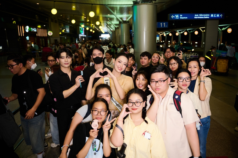 &Aacute; hậu B&ugrave;i Kh&aacute;nh Linh ch&iacute;nh thức l&ecirc;n đường sang Ai Cập tham dự Miss Intercontinental 2024- Ảnh 9.