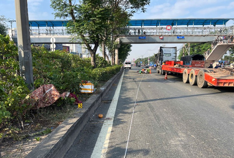 Hiện trường vụ tai nạn.