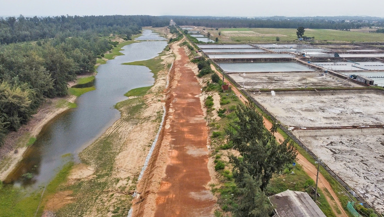 Quảng Ng&atilde;i: Đường ven biển chậm trễ v&igrave; dự &aacute;n nu&ocirc;i t&ocirc;m- Ảnh 1.