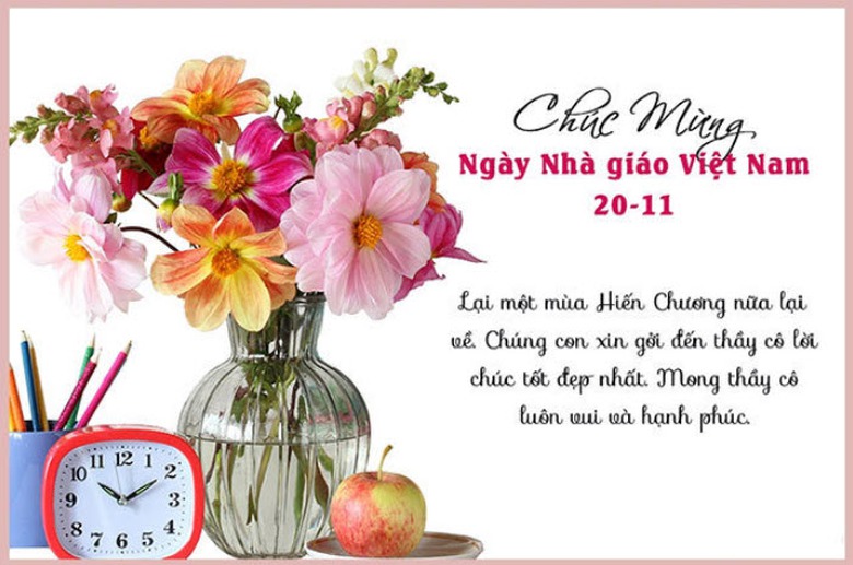 Lời chúc 20/11 dành cho cô giáo, thầy giáo ý nghĩa nhất 2024- Ảnh 1. Lời chúc 20/11 dành cho cô giáo, thầy giáo ý nghĩa nhất 2024- Ảnh 1.
