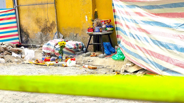 Hiện trường nơi phát hiện gần 150 bộ hài cốt ở phố Tây Sơn- Ảnh 4. Hiện trường nơi phát hiện gần 150 bộ hài cốt ở phố Tây Sơn- Ảnh 4.