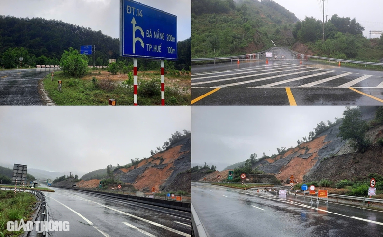 Sẵn s&agrave;ng h&oacute;t dọn đất đ&aacute; tr&ecirc;n tuyến La Sơn - T&uacute;y Loan v&agrave; QL49 ngay khi trời tạnh- Ảnh 2.