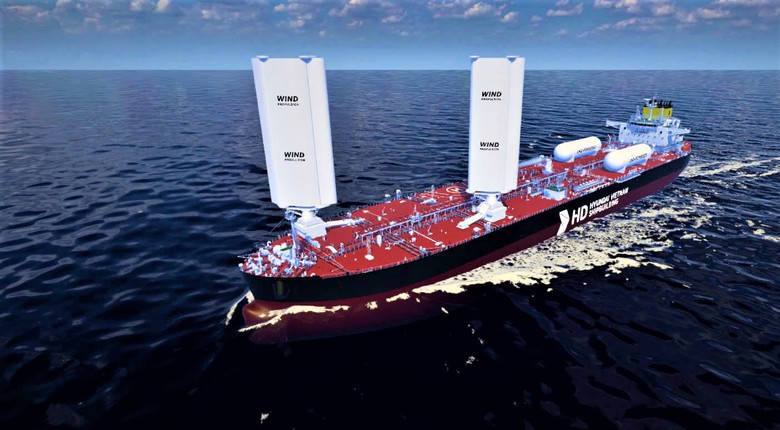 HD Hyundai Việt Nam đóng mới 2 tàu chở dầu dùng năng lượng gió- Ảnh 1. HD Hyundai Việt Nam đóng mới 2 tàu chở dầu dùng năng lượng gió- Ảnh 1.