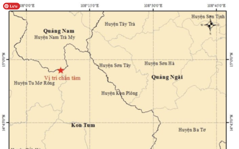 Li&ecirc;n tục 2 trận động đất ở Kon Tum chiều 30/11