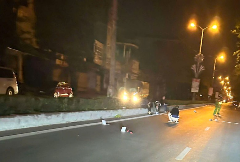 Hiện trường vụ tai nạn khiến cụ ông 93 tuổi tử vong. Hiện trường vụ tai nạn khiến cụ ông 93 tuổi tử vong.