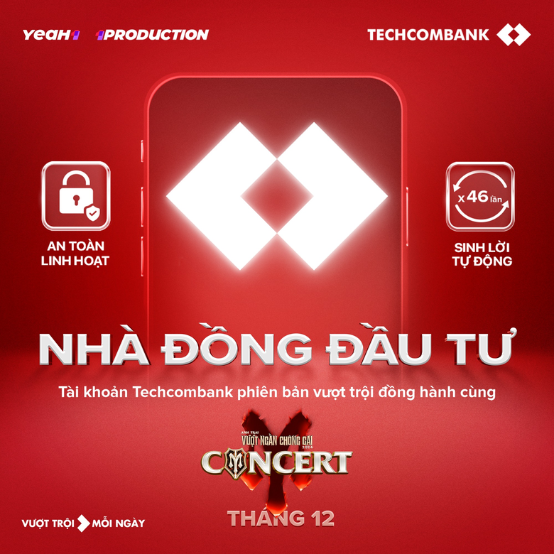 Techcombank c&ocirc;ng bố thể lệ săn v&eacute; concert Anh trai vượt ng&agrave;n ch&ocirc;ng gai- Ảnh 1.