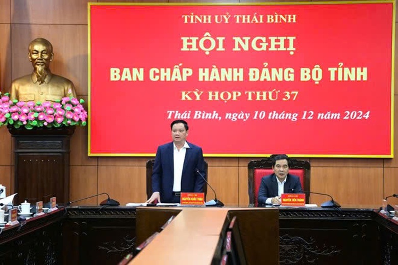 Thái Bình thống nhất phương án về sắp xếp, tinh gọn bộ máy trong hệ thống chính trị- Ảnh 1. Thái Bình thống nhất phương án về sắp xếp, tinh gọn bộ máy trong hệ thống chính trị- Ảnh 1.