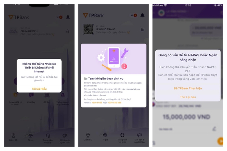 Khách hàng bị gián đoạn giao dịch, TPBank khắc phục sự cố ra sao? - Ảnh 1. Khách hàng bị gián đoạn giao dịch, TPBank khắc phục sự cố ra sao? - Ảnh 1.