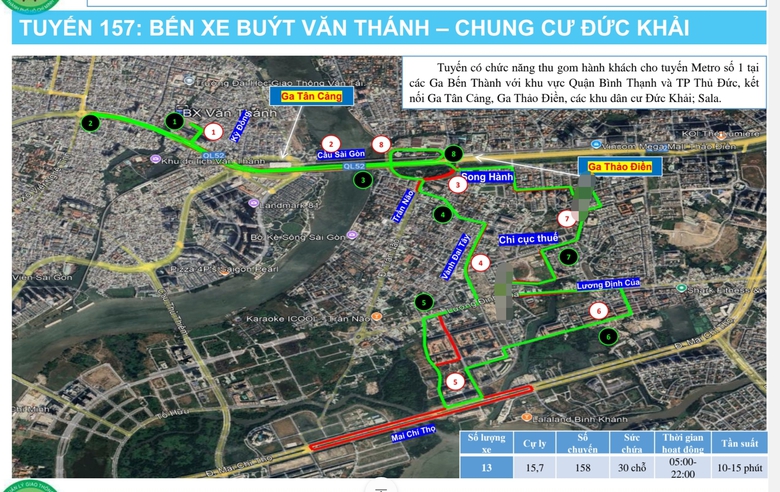 Chi tiết lộ tr&igrave;nh 17 tuyến xe bu&yacute;t điện kết nối metro số 1- Ảnh 6.