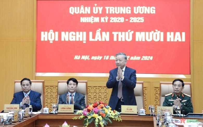 Tổng B&iacute; thư T&ocirc; L&acirc;m chủ tr&igrave; Hội nghị Qu&acirc;n ủy Trung ương- Ảnh 1.