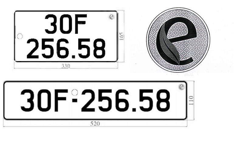 Xe sử dụng năng lượng sạch sẽ d&aacute;n tem m&agrave;u xanh tr&ecirc;n biển số từ 2025- Ảnh 1.