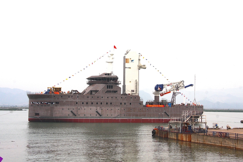 Hạ thủy tàu dịch vụ điện gió hiện đại bậc nhất do doanh nghiệp Việt sản xuất- Ảnh 3. Hạ thủy tàu dịch vụ điện gió hiện đại bậc nhất do doanh nghiệp Việt sản xuất- Ảnh 3.