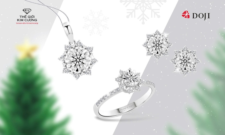 Chọn trang sức dự tiệc cuối năm c&ugrave;ng DOJI v&agrave; Thế giới kim cương- Ảnh 1.
