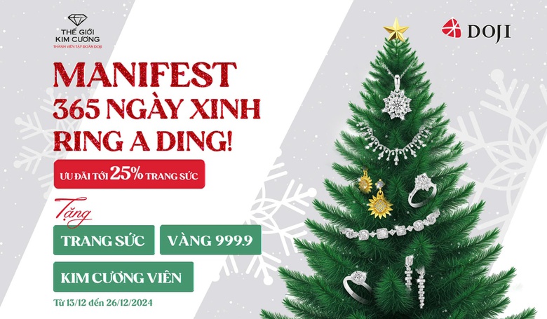 Chọn trang sức dự tiệc cuối năm c&ugrave;ng DOJI v&agrave; Thế giới kim cương- Ảnh 3.