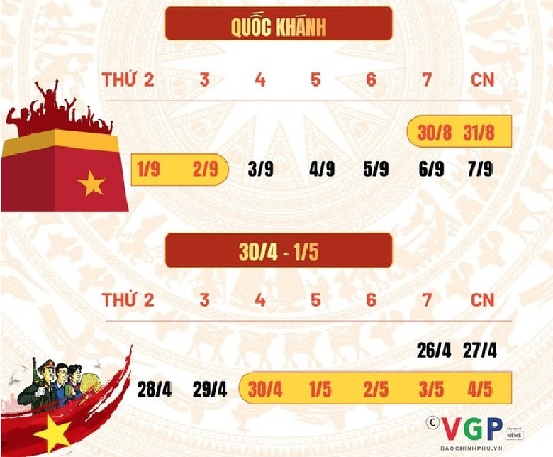 Chốt lịch nghỉ tết Ất Tỵ 9 ngày và các dịp lễ năm 2025- Ảnh 2. Chốt lịch nghỉ tết Ất Tỵ 9 ngày và các dịp lễ năm 2025- Ảnh 2.