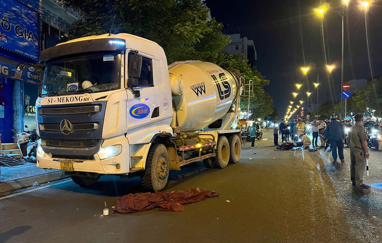 Hiện trường vụ tai nạn.