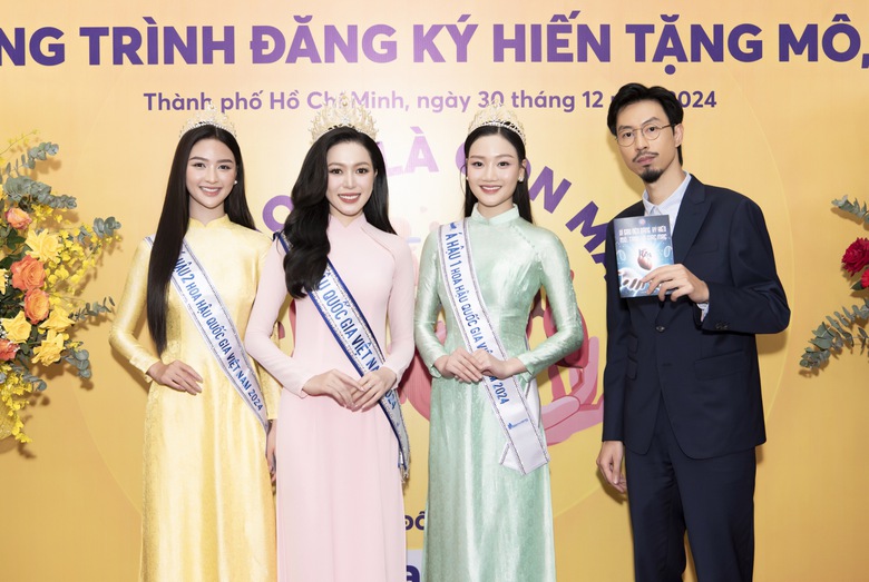 Hoa hậu Kiều Duy v&agrave; c&aacute;c &aacute; hậu Phương Thanh, Cẩm Ly đăng k&yacute; hiến tạng sau khi đăng quang- Ảnh 2.