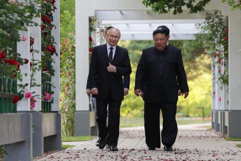 Chủ tịch Triều Tiên gửi thư tới ông Putin, chúc Nga chiến thắng xung đột- Ảnh 1. Chủ tịch Triều Tiên gửi thư tới ông Putin, chúc Nga chiến thắng xung đột- Ảnh 1.