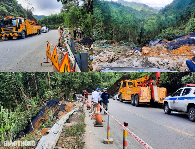 Cận cảnh hiện trường cứu hộ xe đầu k&eacute;o lao xuống vực b&ecirc;n quốc lộ 49- Ảnh 9.