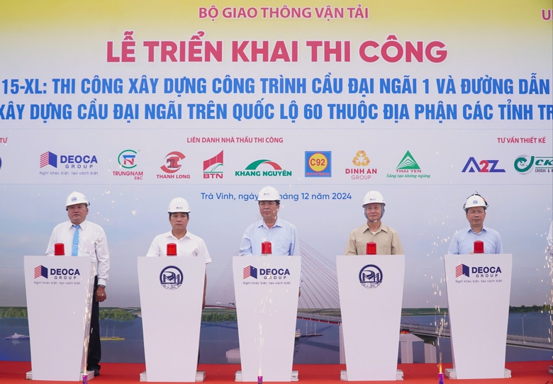 Thi c&ocirc;ng cầu Đại Ng&atilde;i 1: Sớm r&uacute;t ngắn 80km từ miền T&acirc;y về TP.HCM- Ảnh 2.