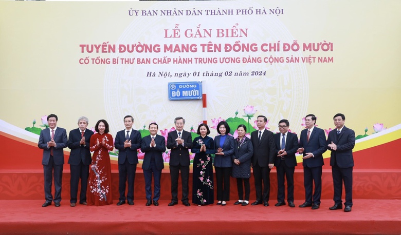 H&agrave; Nội c&oacute; đường mang t&ecirc;n cố Tổng B&iacute; thư Đỗ Mười- Ảnh 1.