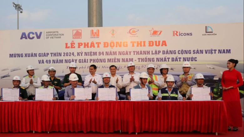 Đạt 50% khối lượng phần th&ocirc;, nh&agrave; ga T3 T&acirc;n Sơn Nhất vẫn thi c&ocirc;ng xuy&ecirc;n Tết- Ảnh 3.