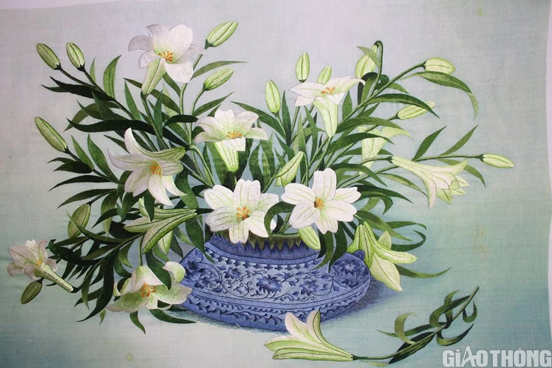 Hồn qu&ecirc; trong những bức tranh th&ecirc;u tay - Ảnh 9.