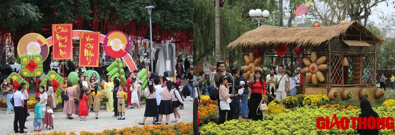 Ngh&igrave;n người du xu&acirc;n, check-in c&ugrave;ng linh vật &ldquo;song long&rdquo; khổng lồ ở Huế- Ảnh 8.